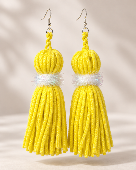 Sunshine Spark Tassel Earrings