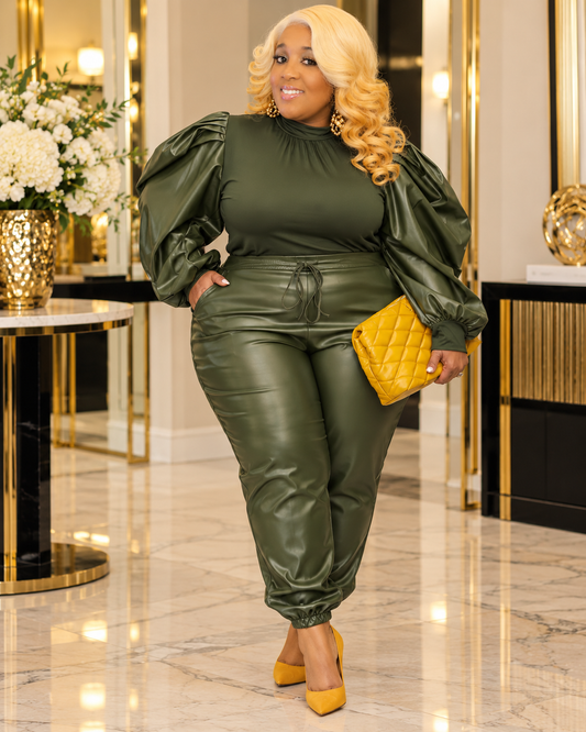 Olive Luxe Statement Set