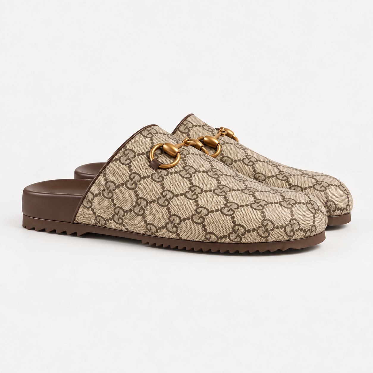 Luxe Monogram Mule Slides