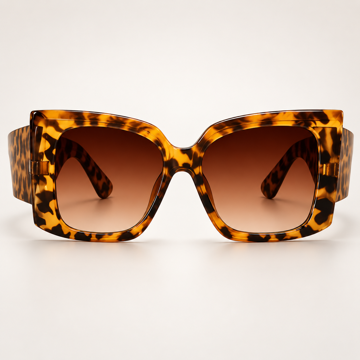 Golden Tortoise Oversized Sunglasses