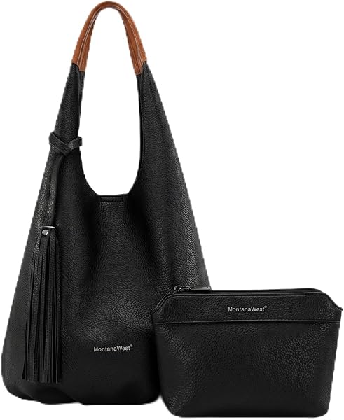 Luxe Tassel Hobo Bag & Wallet Set